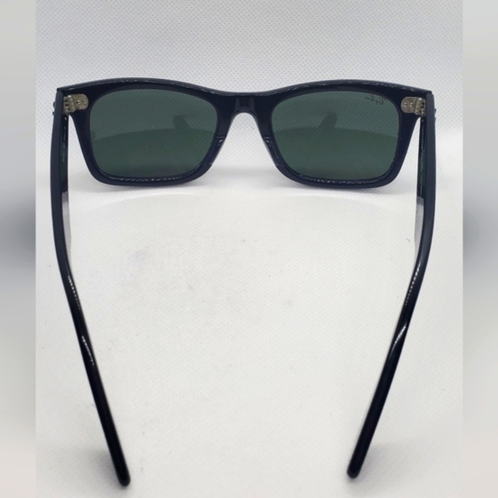 RAY-BAN Original WAYFARER classic Black Square Sunglasses- solid color- LIKE-NEW - Picture 4 of 9